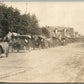 ELKTON SD PATRIOTIC PARADE OLD CARS US FLAGS ANTIQUE REAL PHOTO POSTCARD RPPC
