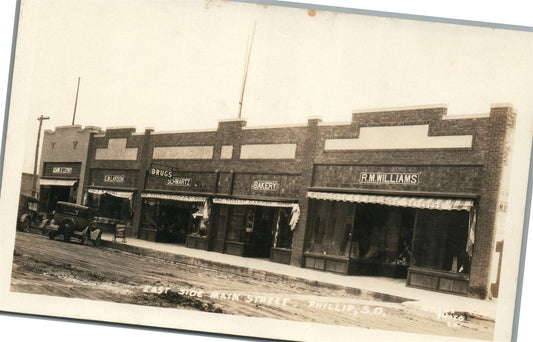 PHILIP SD MAIN STREET ANTIQUE REAL PHOTO POSTCARD RPPC