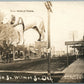 WILMOT SD MAIN STREET COLLAGE DOG ON NICE TOWN ANTIQUE REAL PHOTO POSTCARD RPPC