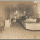 SIOUX FALLS SD OVER BOSTON CAFE INTERIOR ANTIQUE REAL PHOTO POSTCARD RPPC