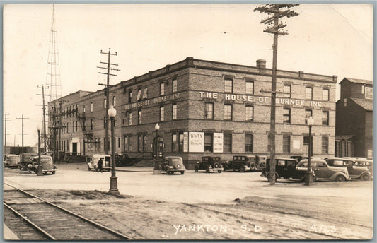 YANKTON SD HOUSE OF GURNEY INC. ANTIQUE REAL PHOTO POSTCARD RPPC