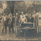 SOUTH DAKOTA HAND-TUB FIRE ENGINE ANTIQUE REAL PHOTO POSTCARD RPPC