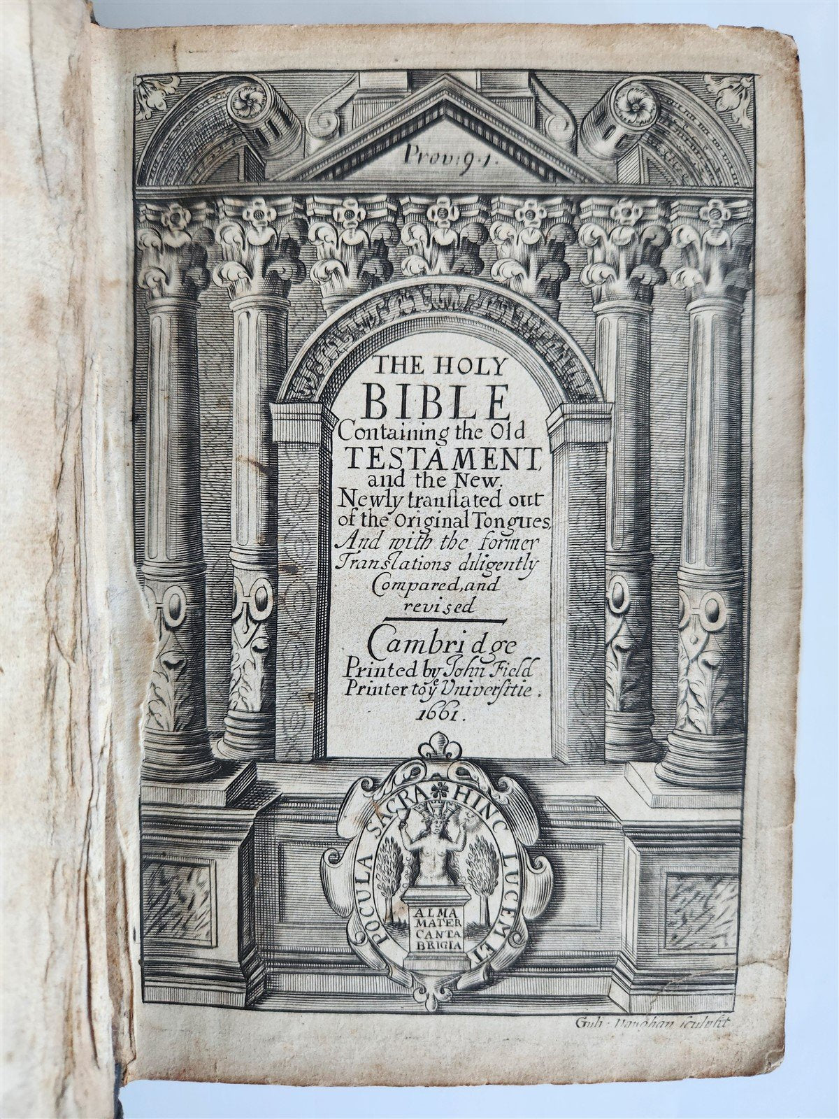 1661 BIBLE in ENGLISH antique OLD TESTAMENT Cambridge