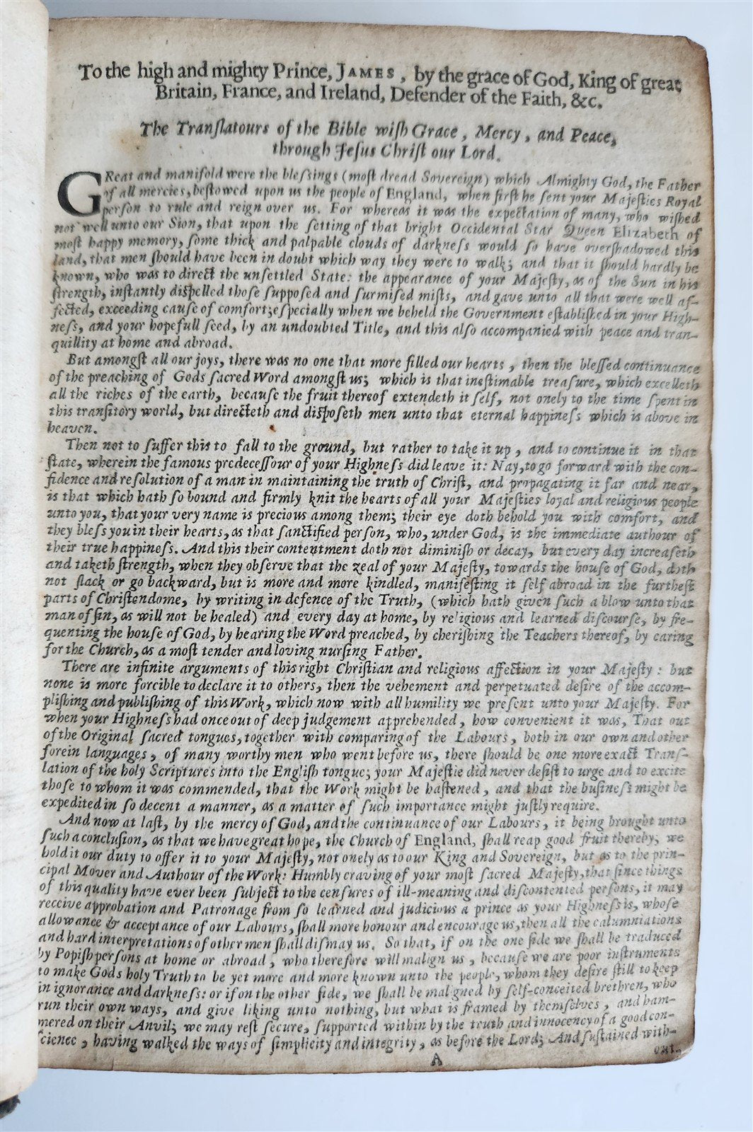 1661 BIBLE in ENGLISH antique OLD TESTAMENT Cambridge