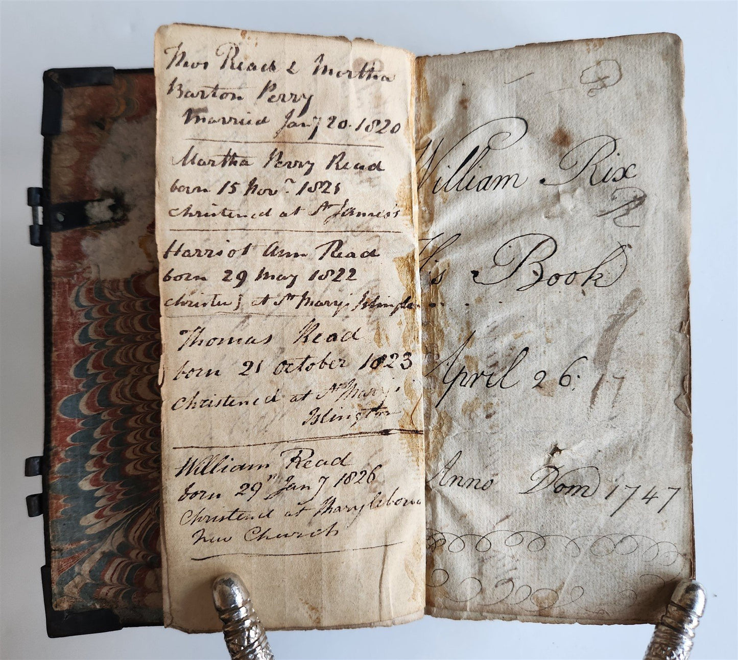 1681 BIBLE in ENGLISH antique OLD & NEW TESTAMENT BINDING w/METAL CORNER PIECES