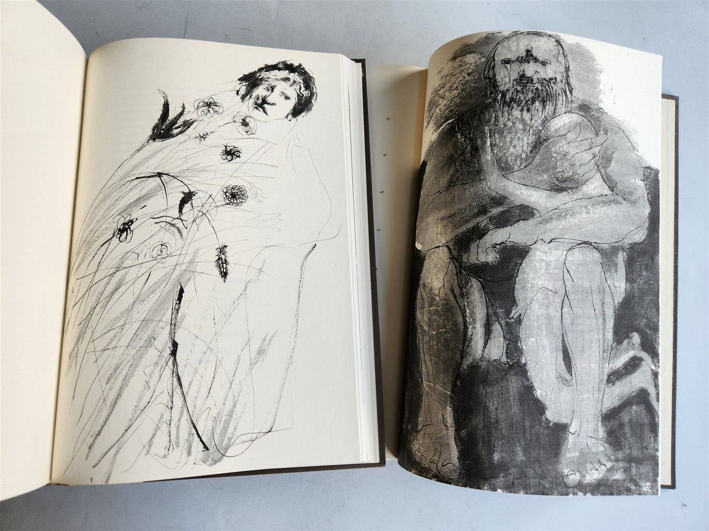 1969 DIVINE COMEDY by DANTE illustrated & SIGNED! by LEONARD BASKIN 3 VOLUMES