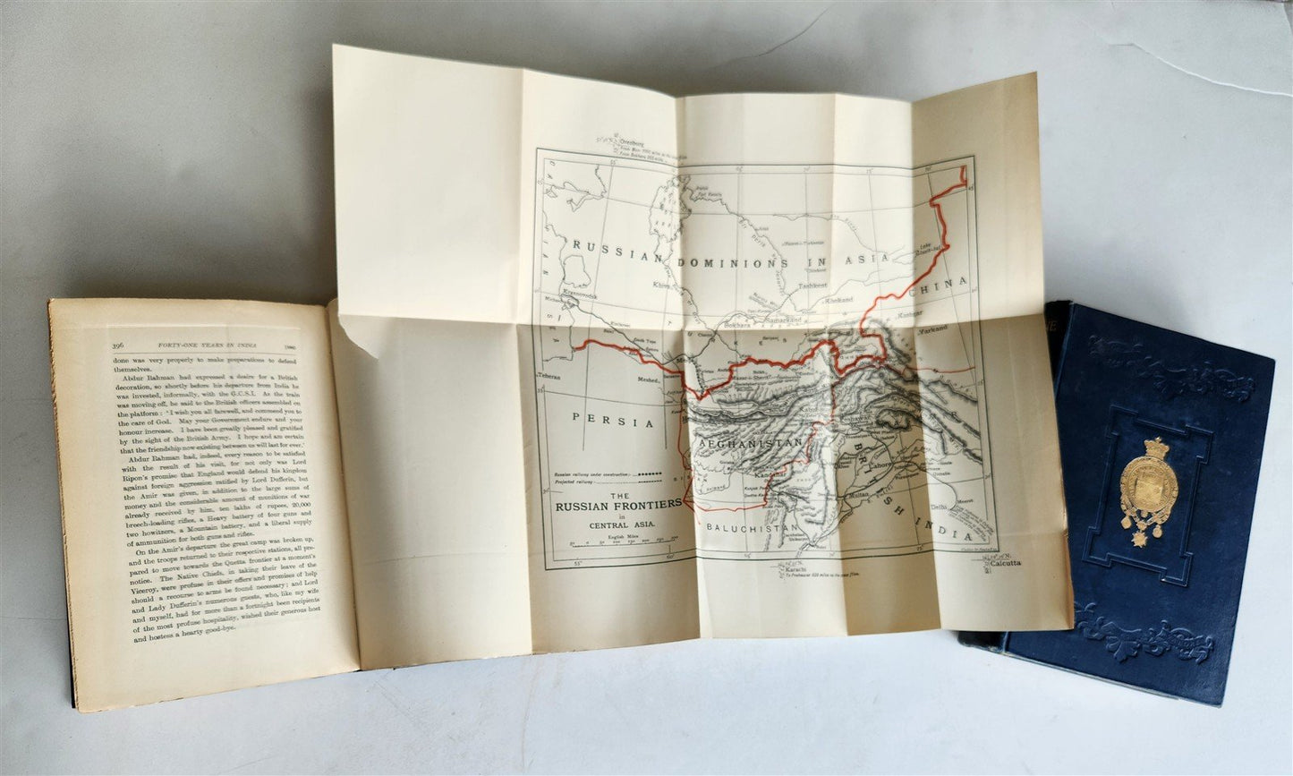1897 FORTY-ONE YEARS in INDIA by LORD ROBERTS of KANDAHAR 2 volumes ILLUSTRATED