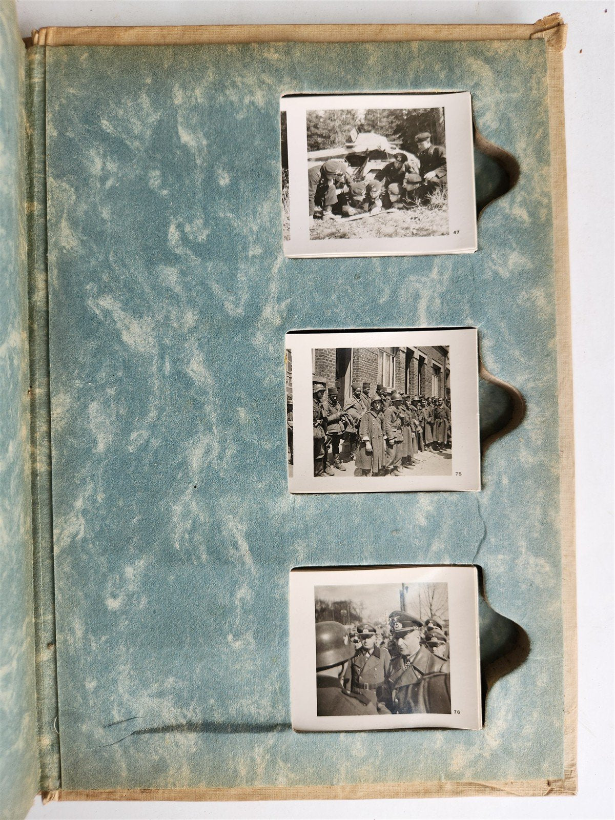 1940 GERMAN WWII PHOTOBOOK antique w/ 100 STEREOPHOTOS & VIEWER