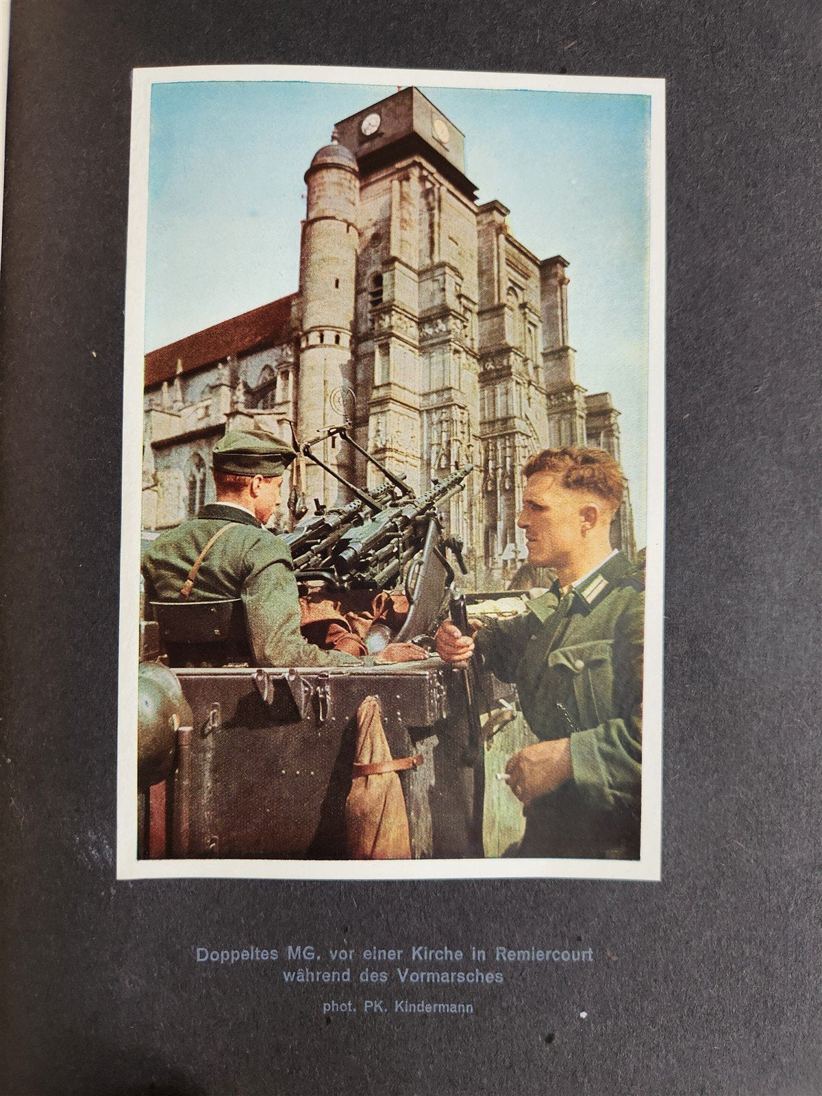 1940 GERMAN WWII PHOTOBOOK antique w/ 100 STEREOPHOTOS & VIEWER