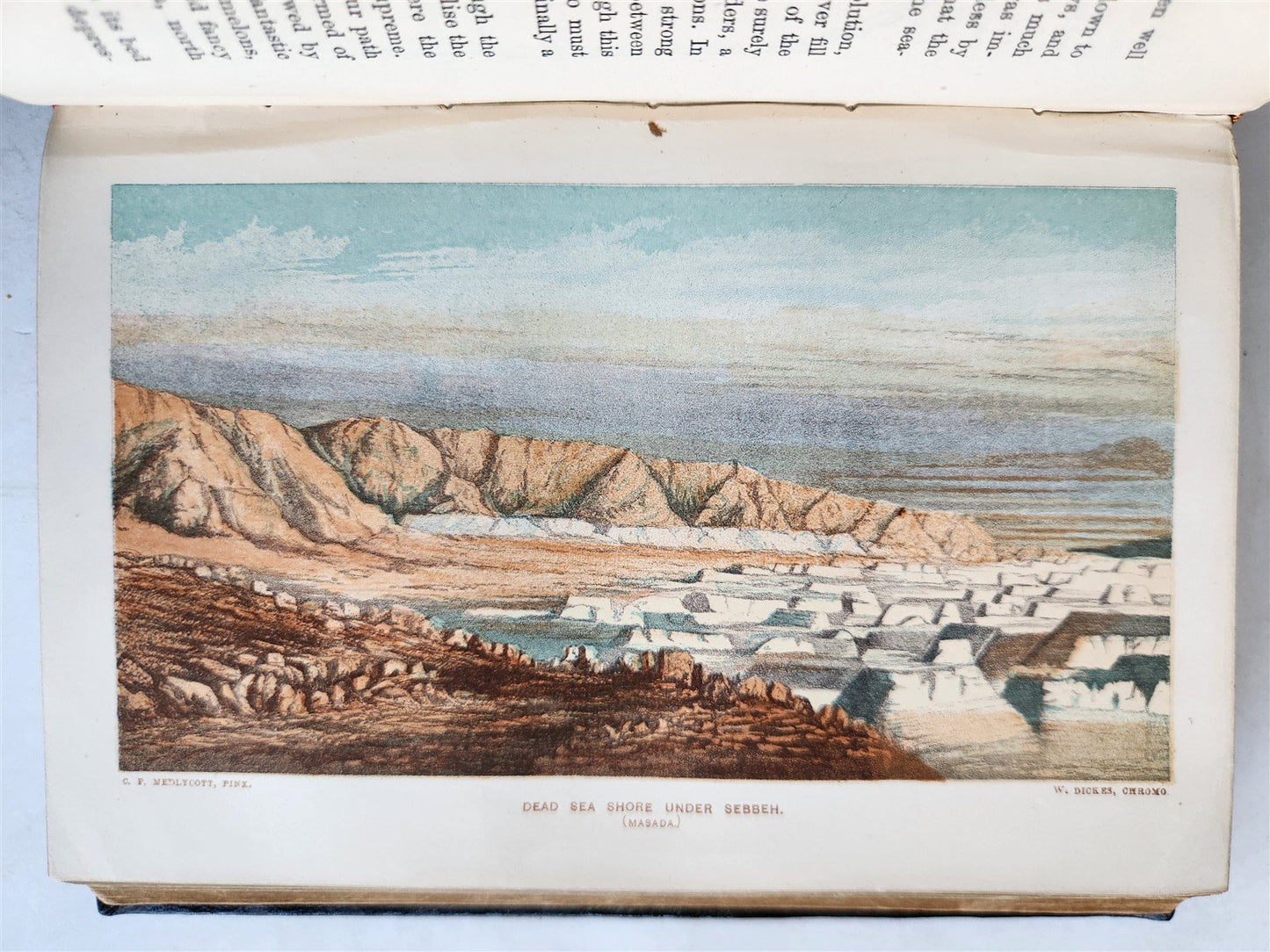 1876 THE LAND OF ISRAEL JOURNAL OF TRAVELS in PALESTINE ILLUSTRATED antique