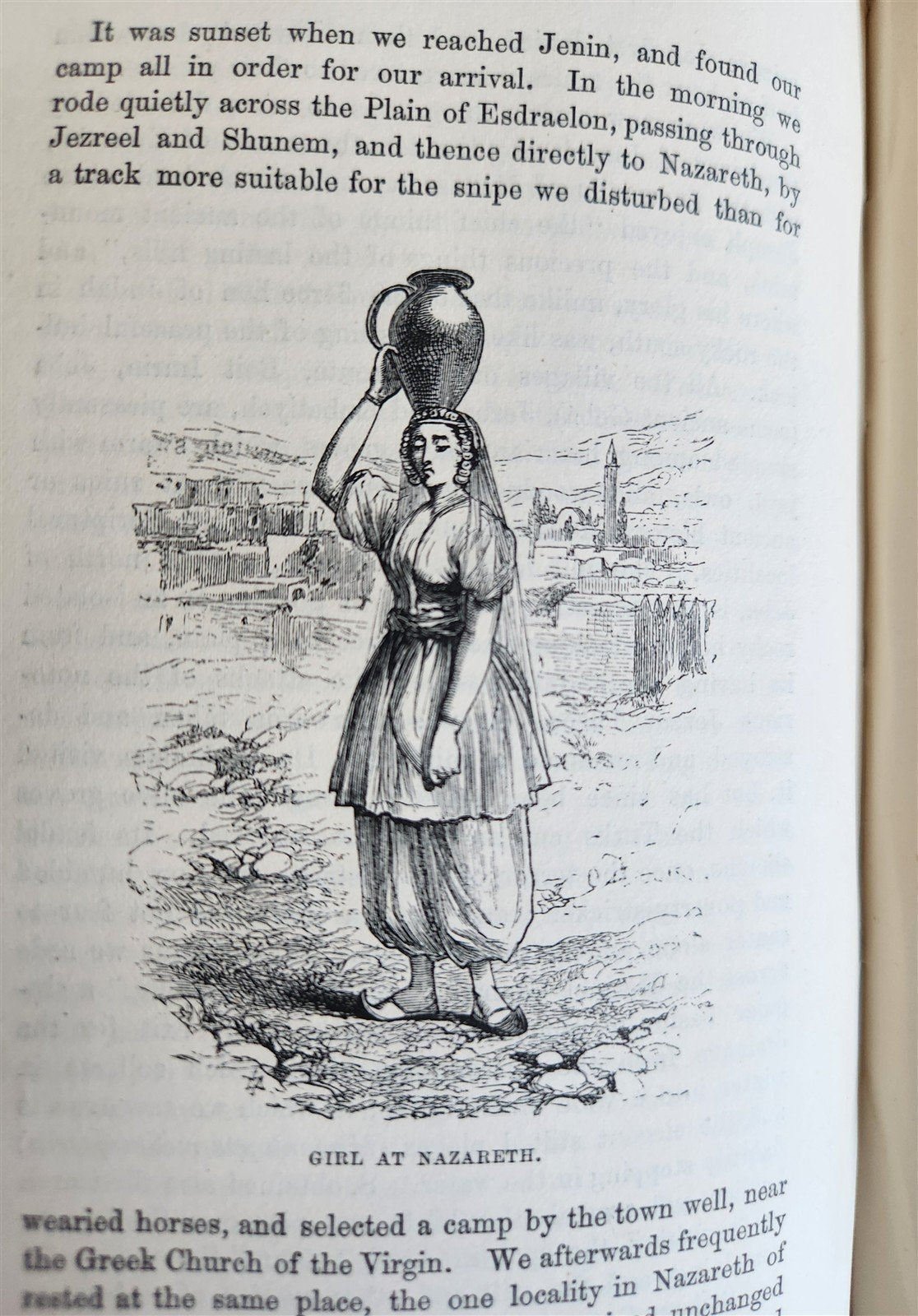 1876 THE LAND OF ISRAEL JOURNAL OF TRAVELS in PALESTINE ILLUSTRATED antique