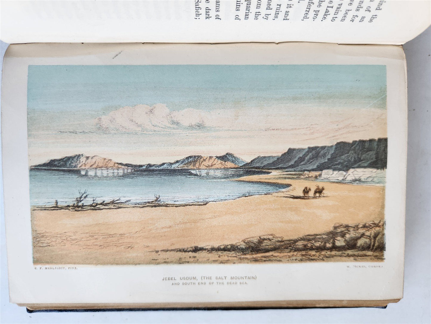 1876 THE LAND OF ISRAEL JOURNAL OF TRAVELS in PALESTINE ILLUSTRATED antique