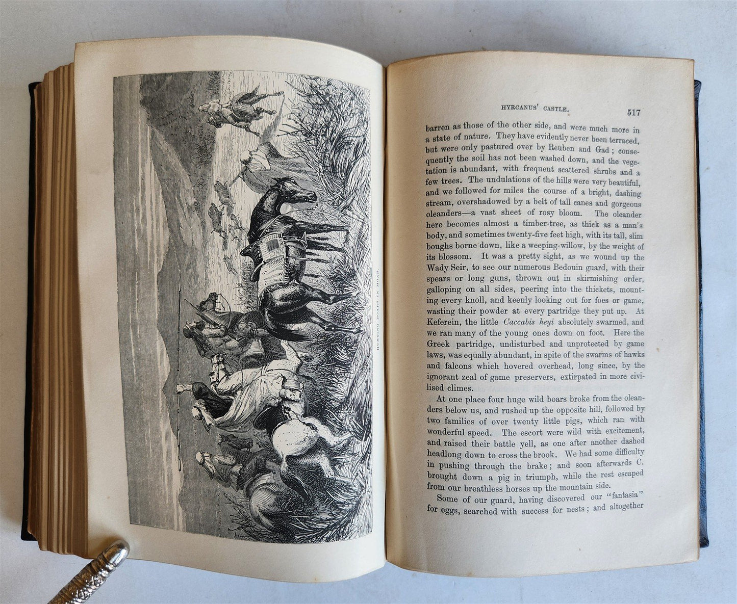 1876 THE LAND OF ISRAEL JOURNAL OF TRAVELS in PALESTINE ILLUSTRATED antique