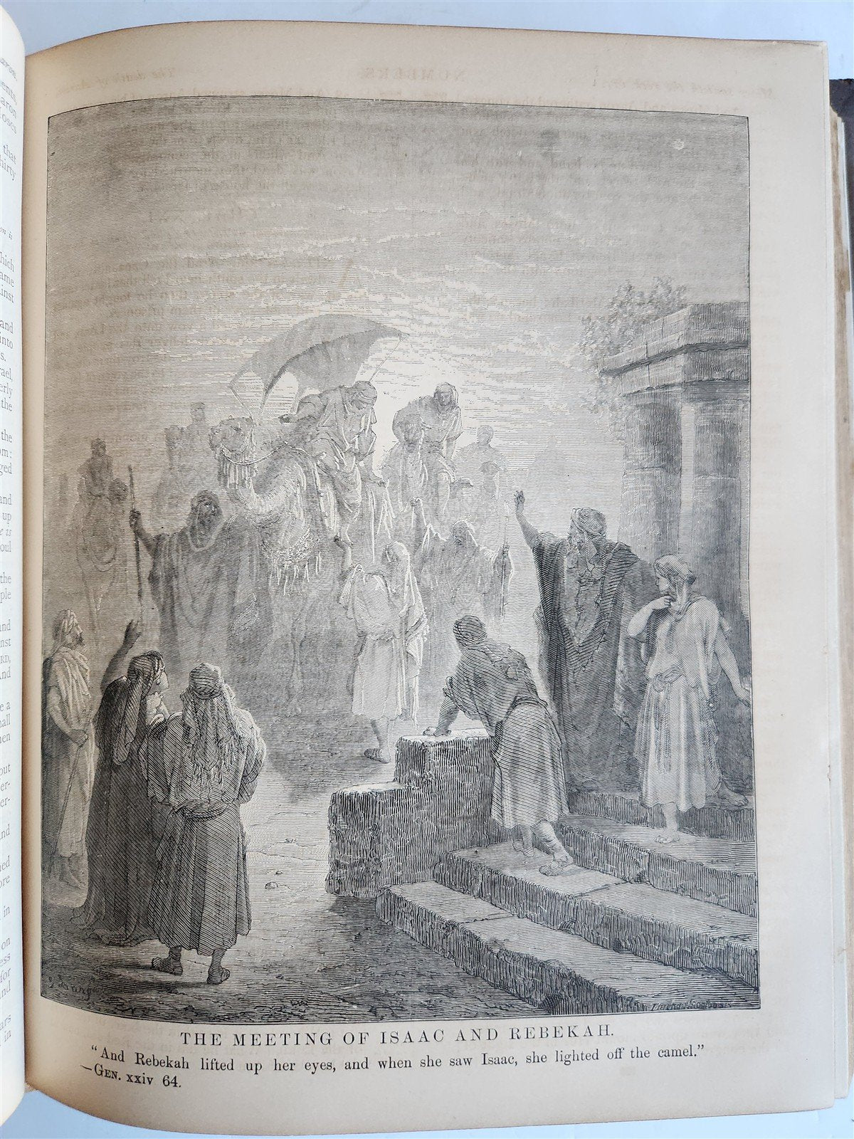 1875 BIBLE in ENGLISH ANTIQUE VICTORIAN MASSIVE FOLIO GUSTAVE DORE ILLUSTRATED