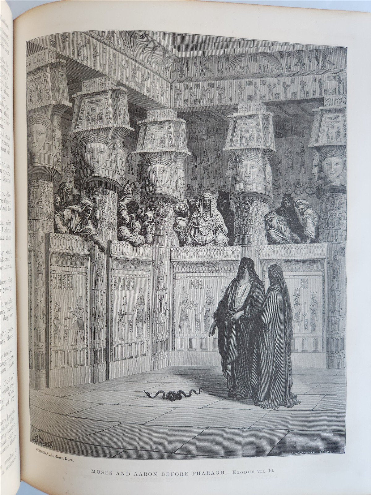 1875 BIBLE in ENGLISH ANTIQUE VICTORIAN MASSIVE FOLIO GUSTAVE DORE ILLUSTRATED