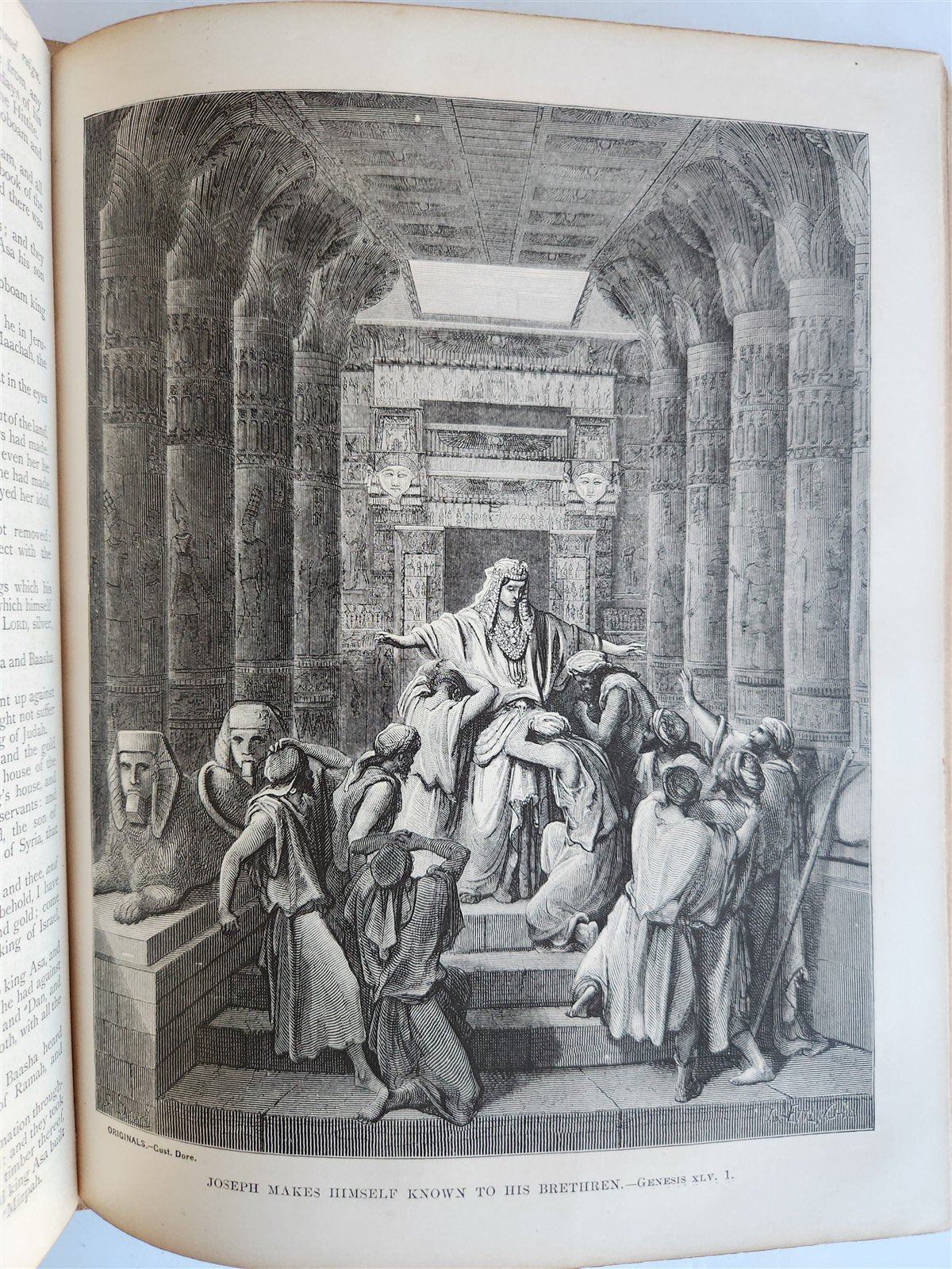 1875 BIBLE in ENGLISH ANTIQUE VICTORIAN MASSIVE FOLIO GUSTAVE DORE ILLUSTRATED