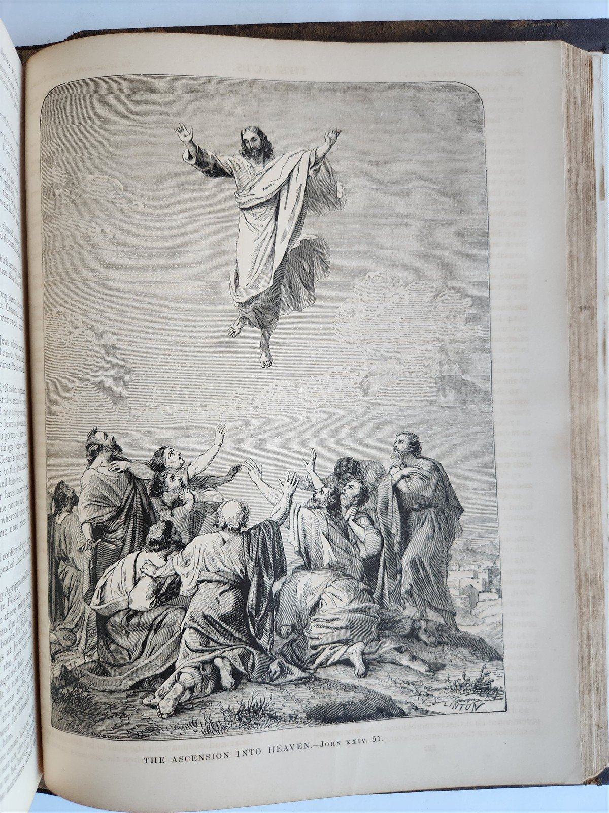 1875 BIBLE in ENGLISH ANTIQUE VICTORIAN MASSIVE FOLIO GUSTAVE DORE ILLUSTRATED