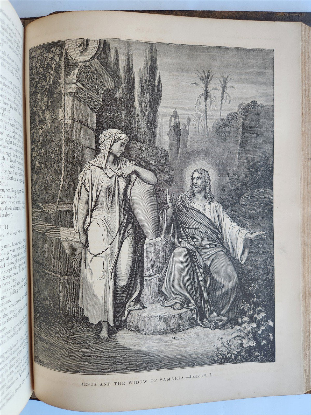 1875 BIBLE in ENGLISH ANTIQUE VICTORIAN MASSIVE FOLIO GUSTAVE DORE ILLUSTRATED