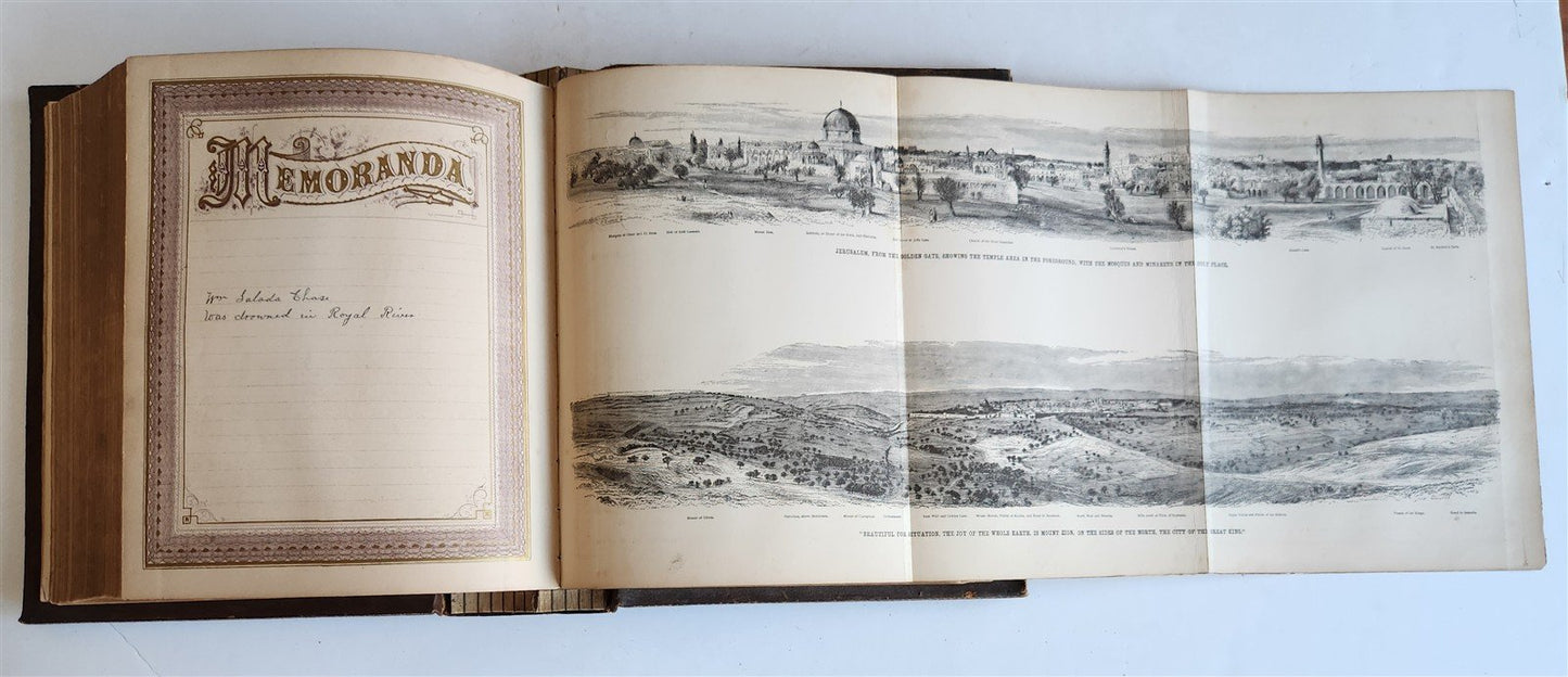 1875 BIBLE in ENGLISH ANTIQUE VICTORIAN MASSIVE FOLIO GUSTAVE DORE ILLUSTRATED