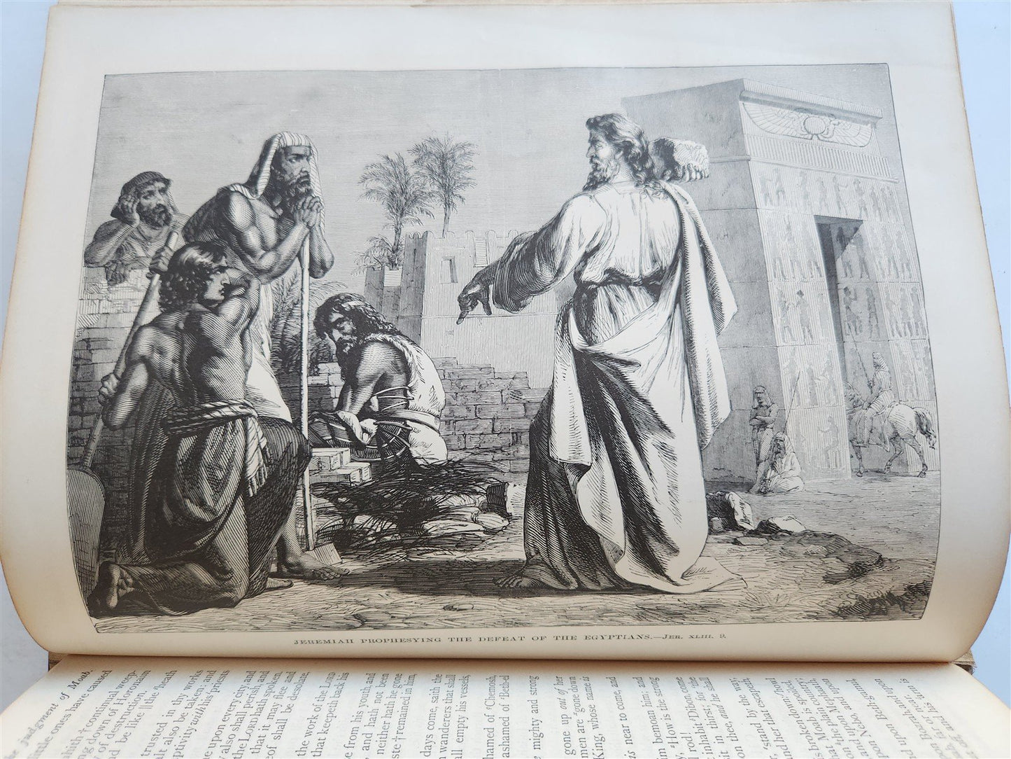 1875 BIBLE in ENGLISH ANTIQUE VICTORIAN MASSIVE FOLIO GUSTAVE DORE ILLUSTRATED