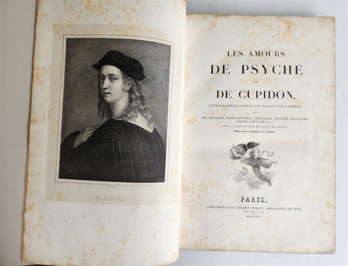 1825 Les Amours de Psyche et de Cupidon ILLUSTRATED w/29 ENGRAVINGS antique