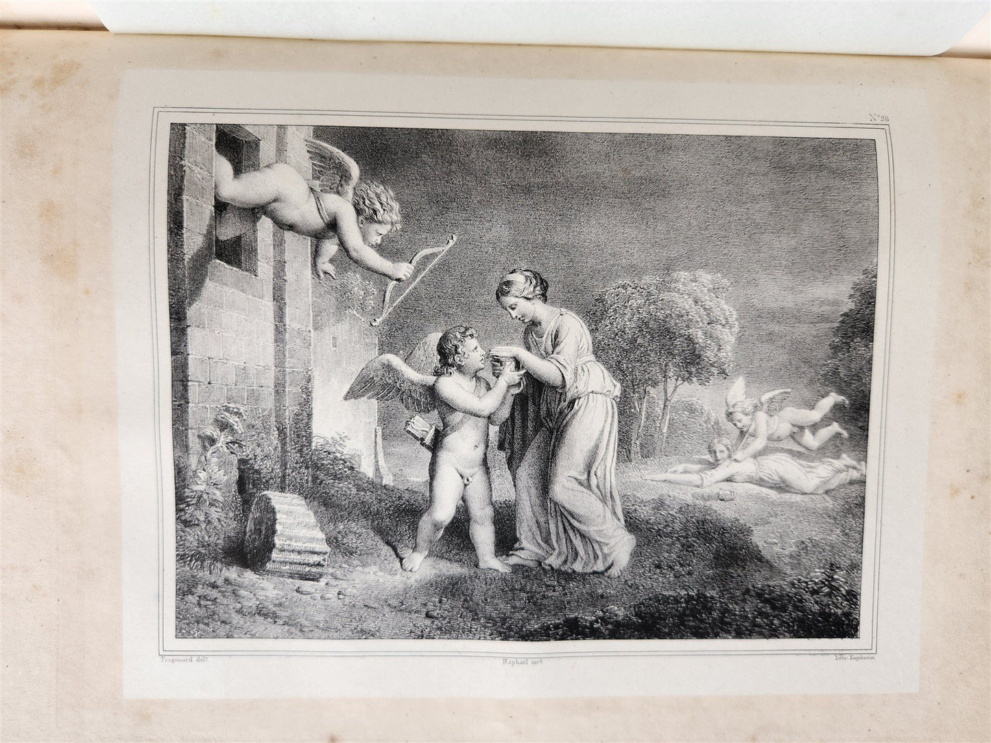 1825 Les Amours de Psyche et de Cupidon ILLUSTRATED w/29 ENGRAVINGS antique