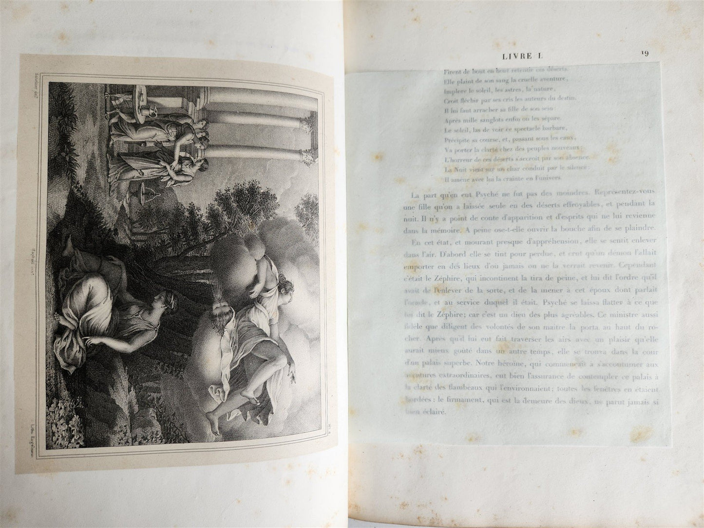 1825 Les Amours de Psyche et de Cupidon ILLUSTRATED w/29 ENGRAVINGS antique