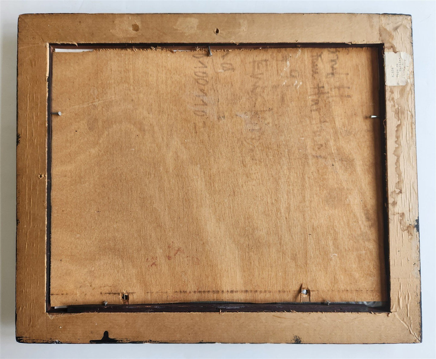 1900s EROTIC SCENE ANTIQUE OIL PAINTING on WOOD PANEL