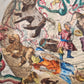 VINTAGE CELESTIAL MAP by CELLARIUS w/ ZODIAC SIGNS of NORTHERN HEMISPHERE