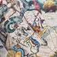 VINTAGE CELESTIAL MAP by CELLARIUS w/ ZODIAC SIGNS of SOUTHERN HEMISPHERE