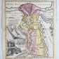 1720 MAP of EGYPT by JOHANN HOMANN antique AEGYPTUS HODIERNA