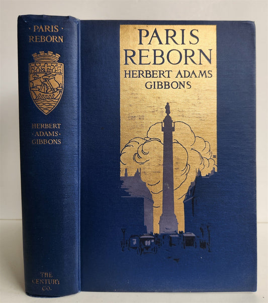 1915 PARIS REBORN a study in civic psychology antique ILLUSTRATED