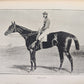 1889 IN THE NORTH COUNTREE ANNALS of HORSE HOUND & HERD antique ILLUSTRATED
