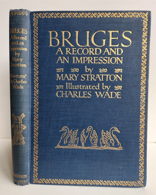 1914 BRUGES RECORD and an IMPRESSION antique ILLUSTRATED
