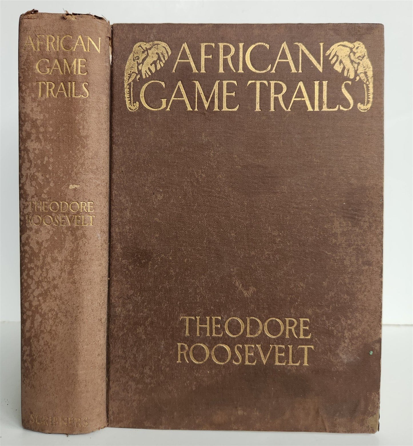 1910 AFRICAN GAME TRAILS by THEODORE ROOSEVELT antique ILLUSTRATED