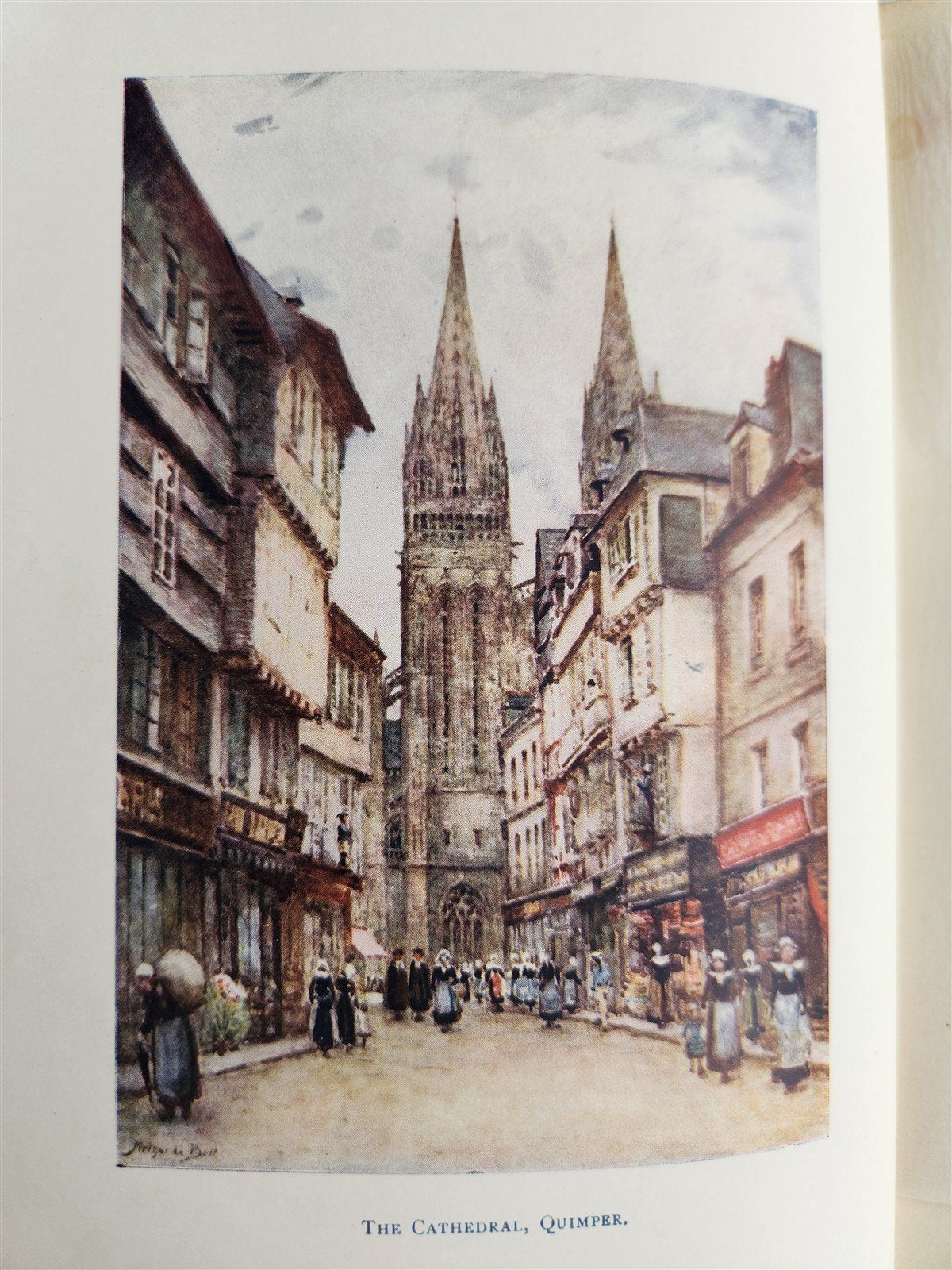 1906 PICTURESQUE BRITTANY by Mrs. Arthur G. Bell antique ILLUSTRATED
