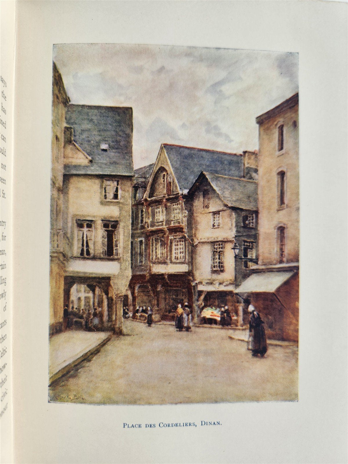 1906 PICTURESQUE BRITTANY by Mrs. Arthur G. Bell antique ILLUSTRATED