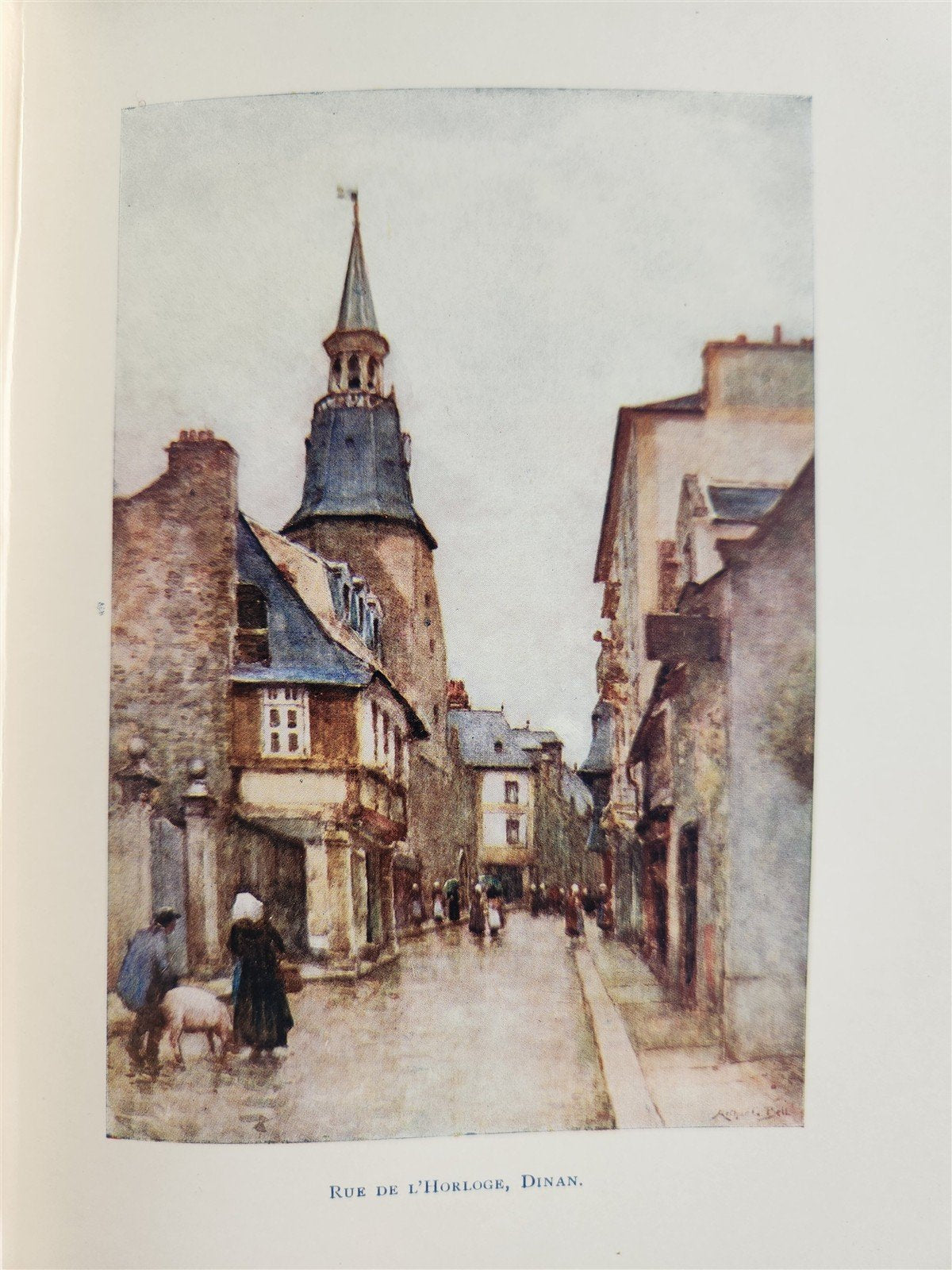 1906 PICTURESQUE BRITTANY by Mrs. Arthur G. Bell antique ILLUSTRATED