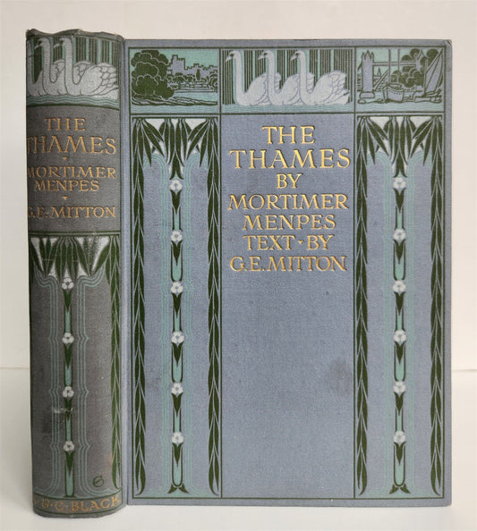 1906 THE THAMES by Mortimer Menpes antique ILLUSTRATED