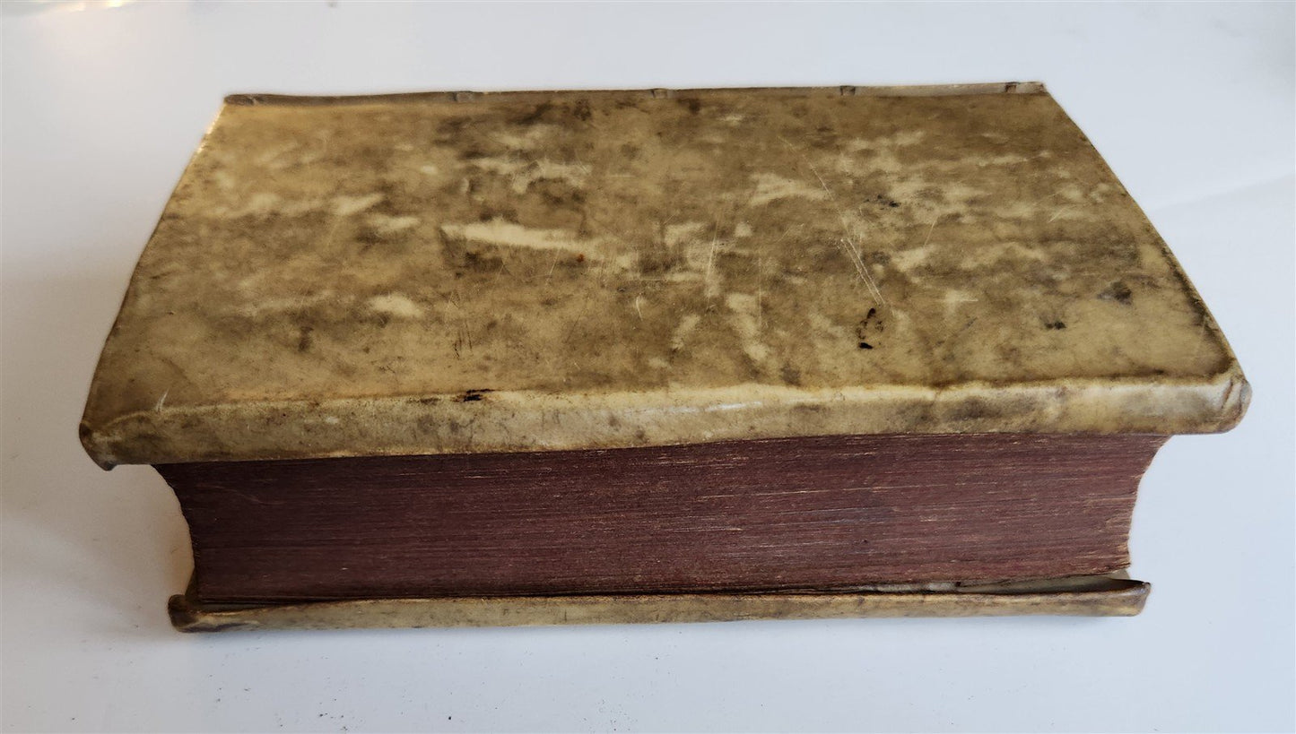 1684 BIBLE in ENGLISH antique VELLUM BOUND LONDON 17th CENTURY