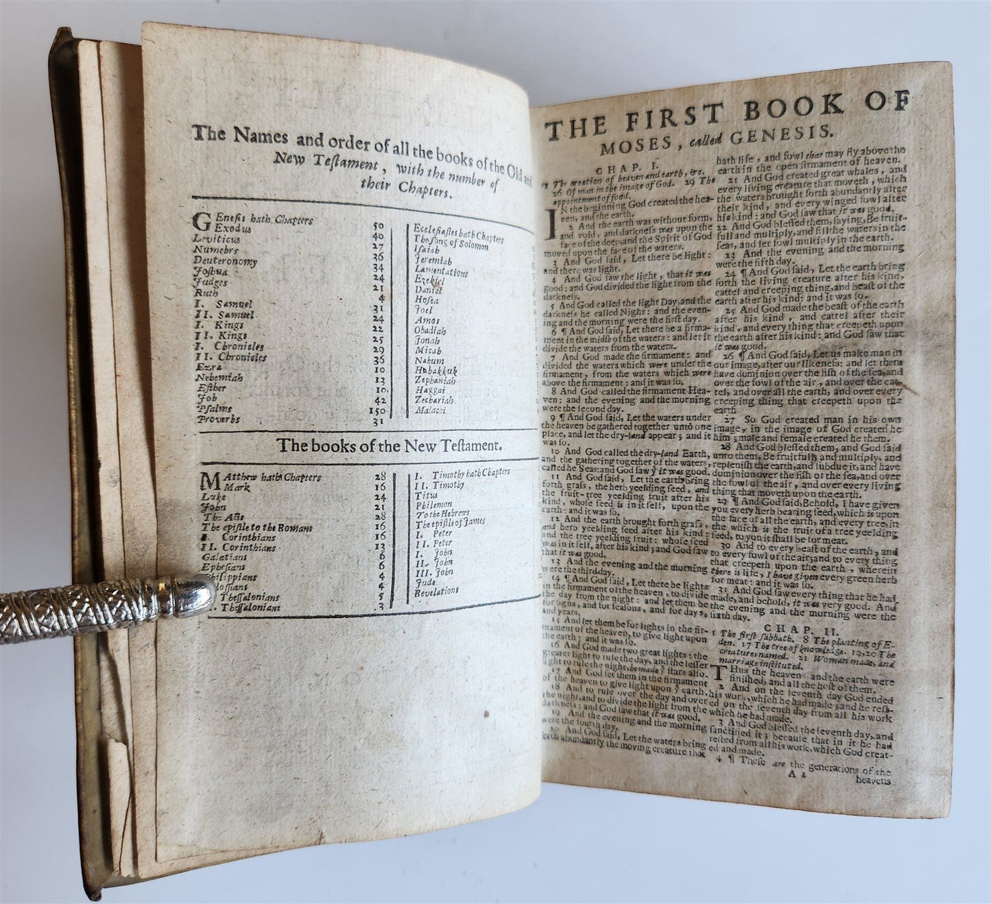 1684 BIBLE in ENGLISH antique VELLUM BOUND LONDON 17th CENTURY