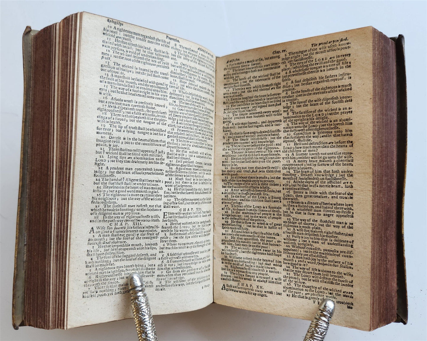 1684 BIBLE in ENGLISH antique VELLUM BOUND LONDON 17th CENTURY