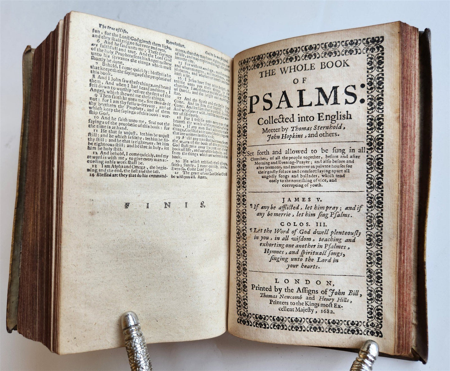 1684 BIBLE in ENGLISH antique VELLUM BOUND LONDON 17th CENTURY