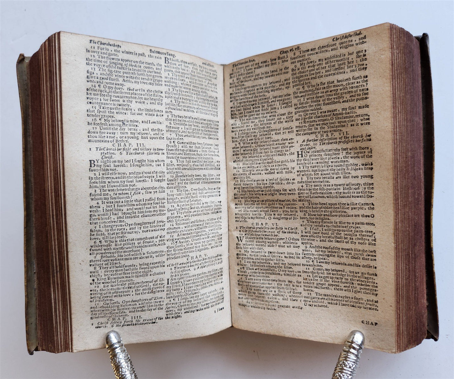 1684 BIBLE in ENGLISH antique VELLUM BOUND LONDON 17th CENTURY