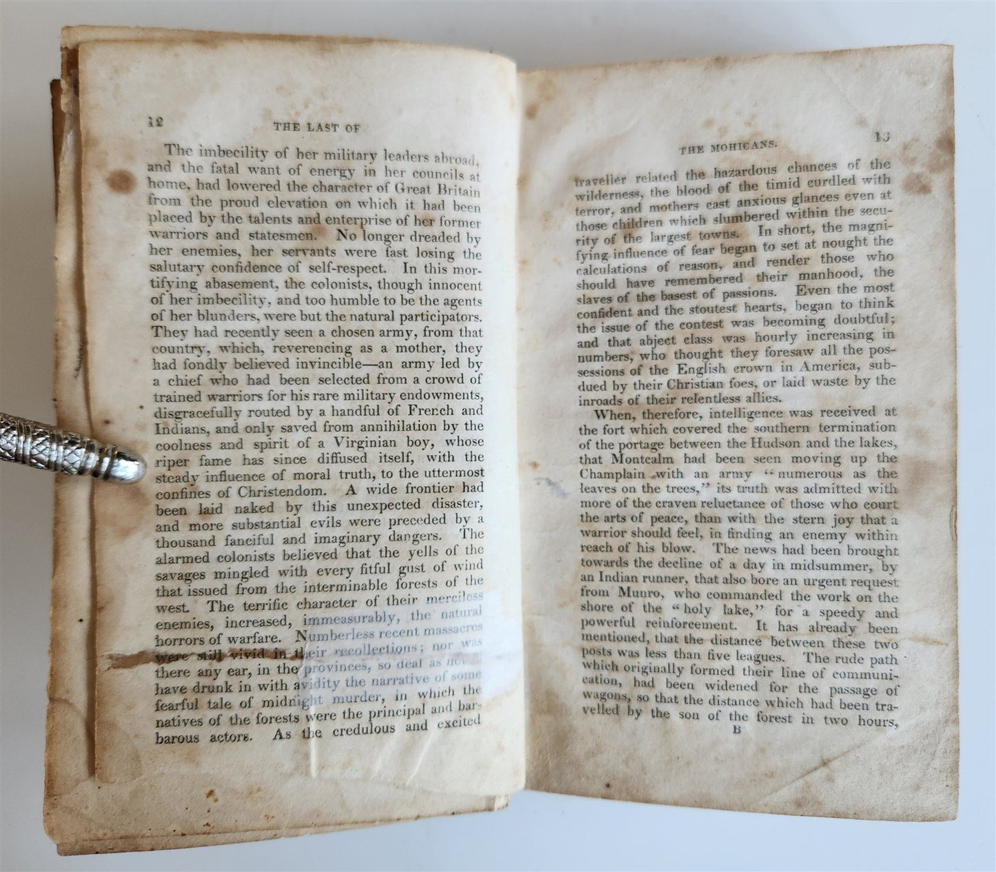 1826 LAST OF THE MOHICANS by JAMES FENIMORE COOPER antique