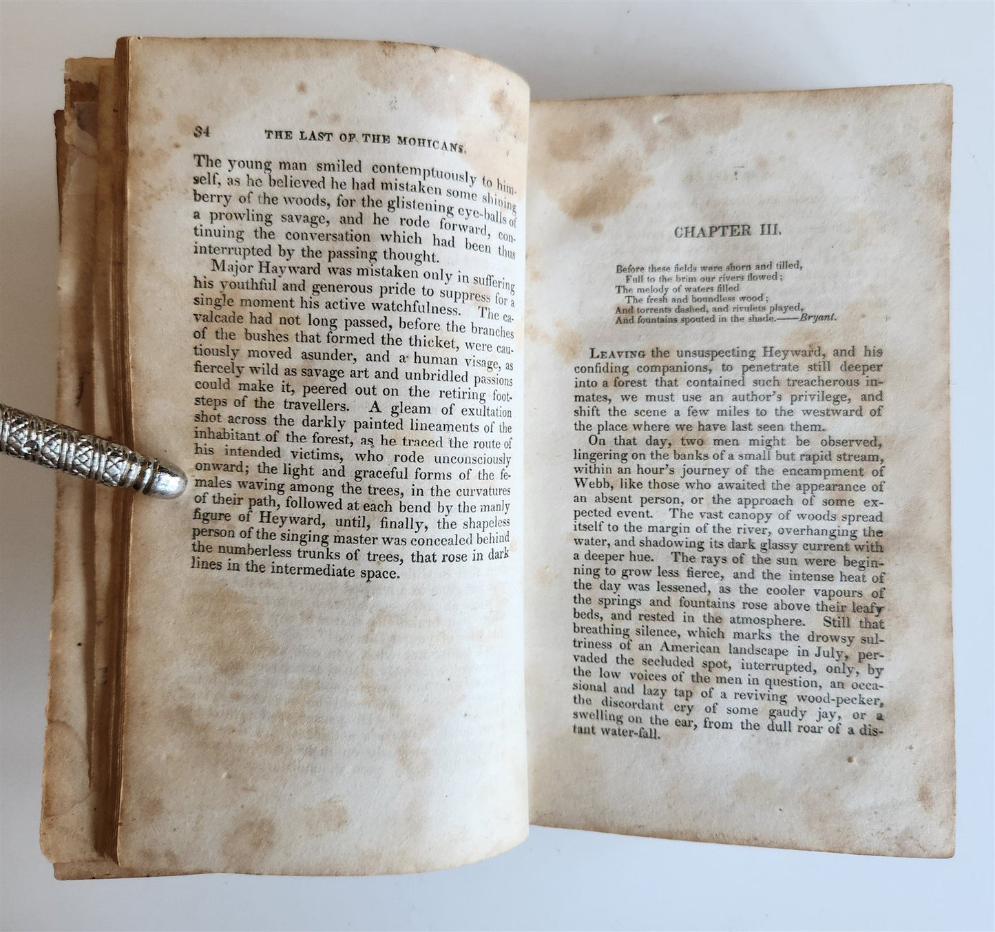 1826 LAST OF THE MOHICANS by JAMES FENIMORE COOPER antique