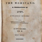 1826 LAST OF THE MOHICANS by JAMES FENIMORE COOPER antique