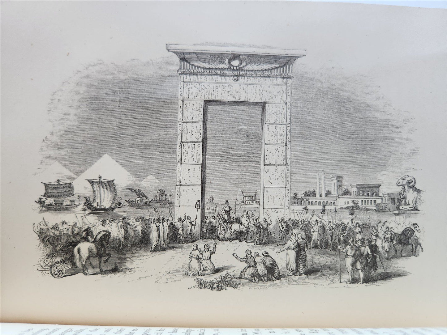 1864 DALETH or THE HOMESTEAD OF THE NATIONS EGYPT ILLUSTRATED by E.CLARK antique