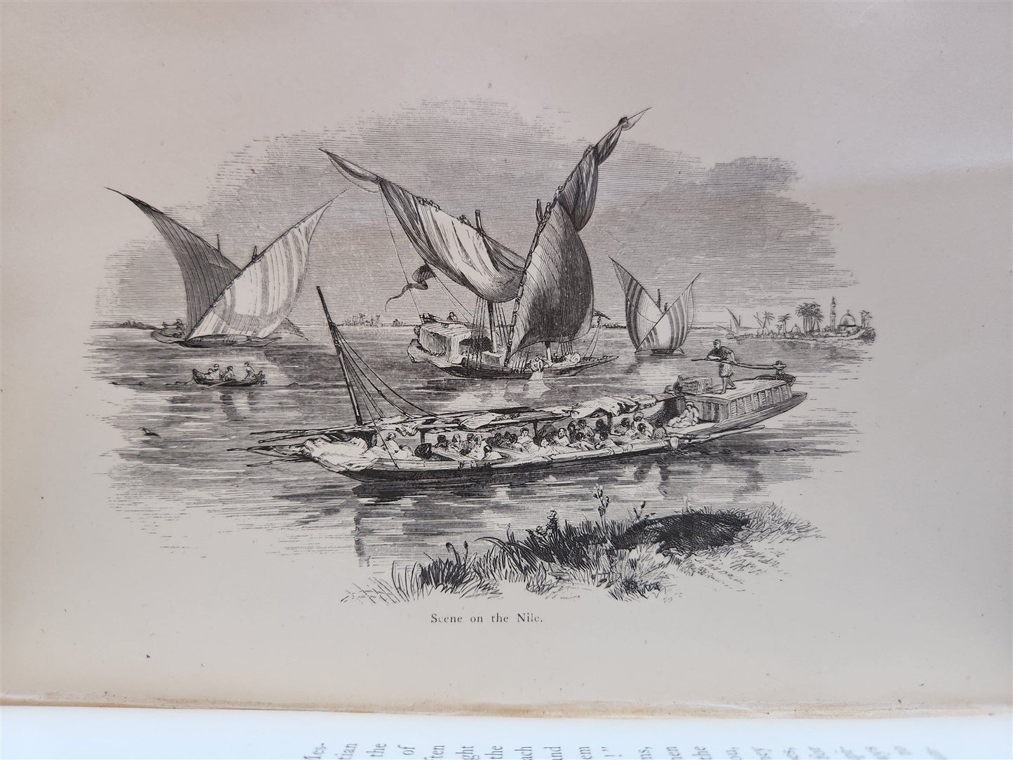 1864 DALETH or THE HOMESTEAD OF THE NATIONS EGYPT ILLUSTRATED by E.CLARK antique