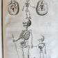 1646 ANATOMY ILLUSTRATED after VESALIUS antique FOLIO 17th CENTURY scarce